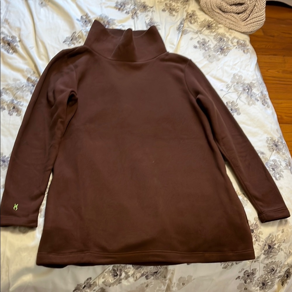 Dudley Stephens Warm Brown Turtleneck